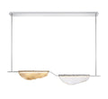 LIB & CO, SAVONA 2 LIGHT LINEAR LED CHANDELIER, CHANDELIER LIGHT