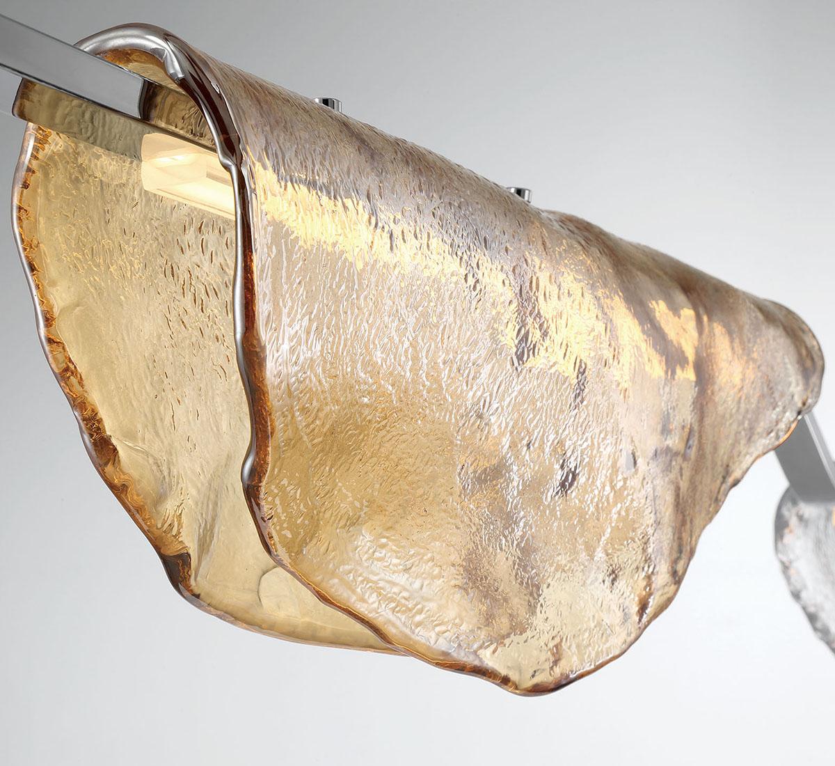 LIB & CO, SAVONA 2 LIGHT LINEAR LED CHANDELIER, CHANDELIER LIGHT