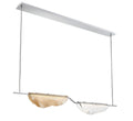 LIB & CO, SAVONA 2 LIGHT LINEAR LED CHANDELIER, CHANDELIER LIGHT