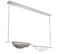 LIB & CO, SAVONA 2 LIGHT LINEAR LED CHANDELIER, CHANDELIER LIGHT