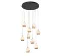 LIB & CO, LUCIDATA 9 LIGHT ROUND LED CHANDELIER, CHANDELIER LIGHT