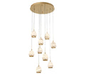 LIB & CO, LUCIDATA 9 LIGHT ROUND LED CHANDELIER, CHANDELIER LIGHT