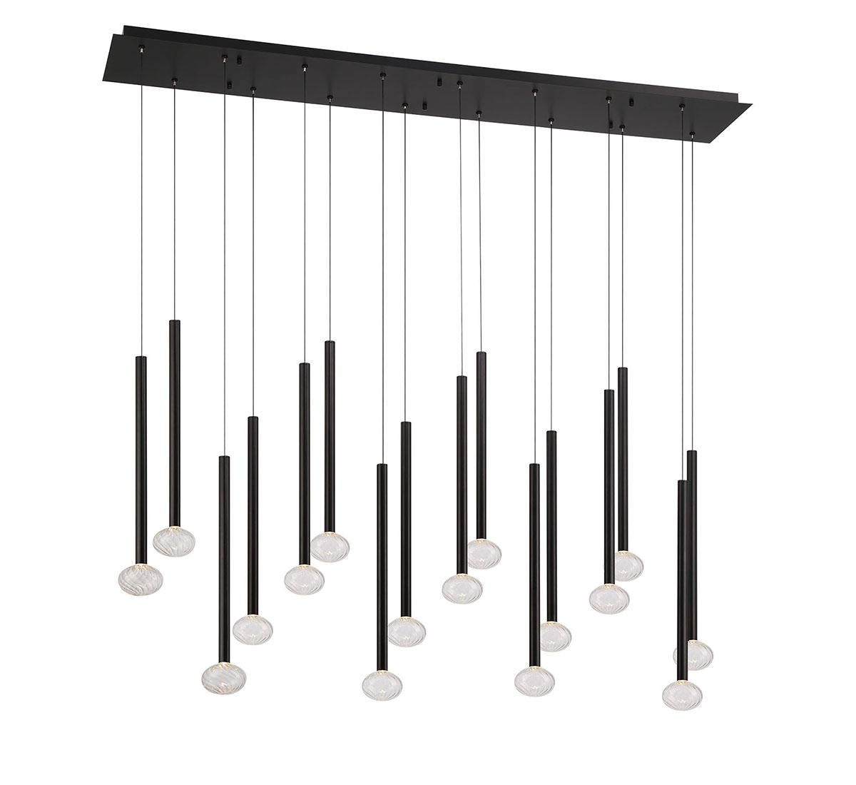 LIB & CO, SOFFIO 16 LIGHT LINEAR LED CHANDELIER, CHANDELIER LIGHT
