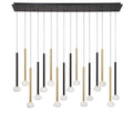 LIB & CO, SOFFIO 16 LIGHT LINEAR LED CHANDELIER, CHANDELIER LIGHT