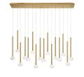 LIB & CO, SOFFIO 16 LIGHT LINEAR LED CHANDELIER, CHANDELIER LIGHT