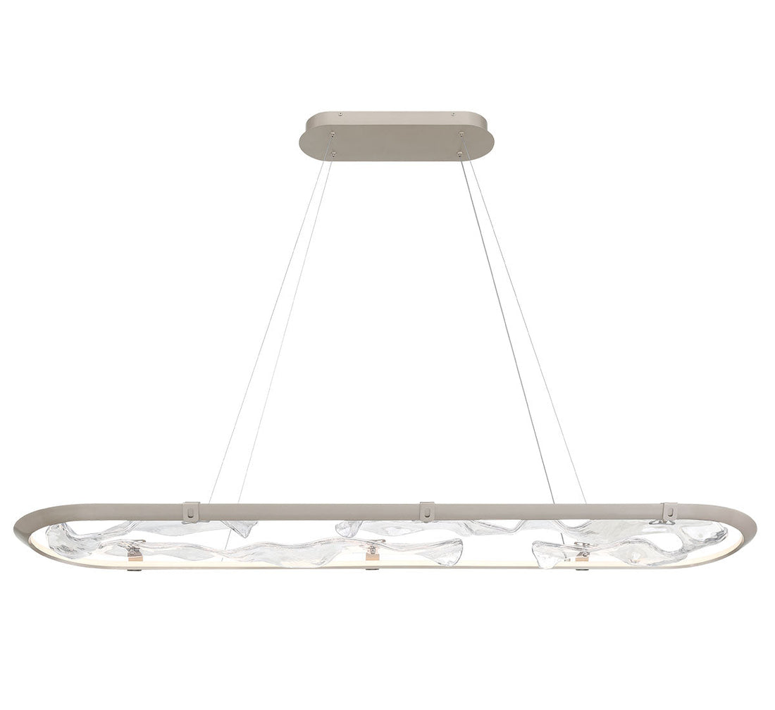 LIB & CO, NETTUNO PAINTED BRUSHED CHAMPAGNE, CHANDELIER LIGHT