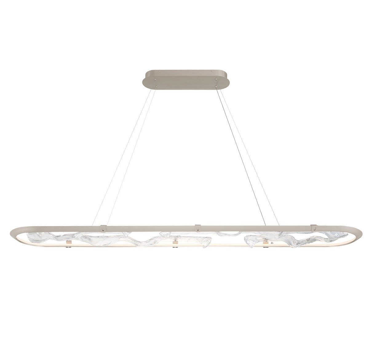 LIB & CO, NETTUNO PAINTED BRUSHED CHAMPAGNE, CHANDELIER LIGHT