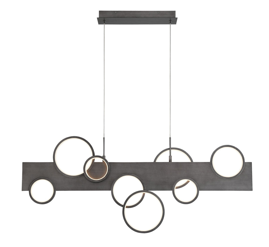 LIB & CO, TORINO 8 LIGHT LINEAR LED CHANDELIER, CHANDELIER LIGHT