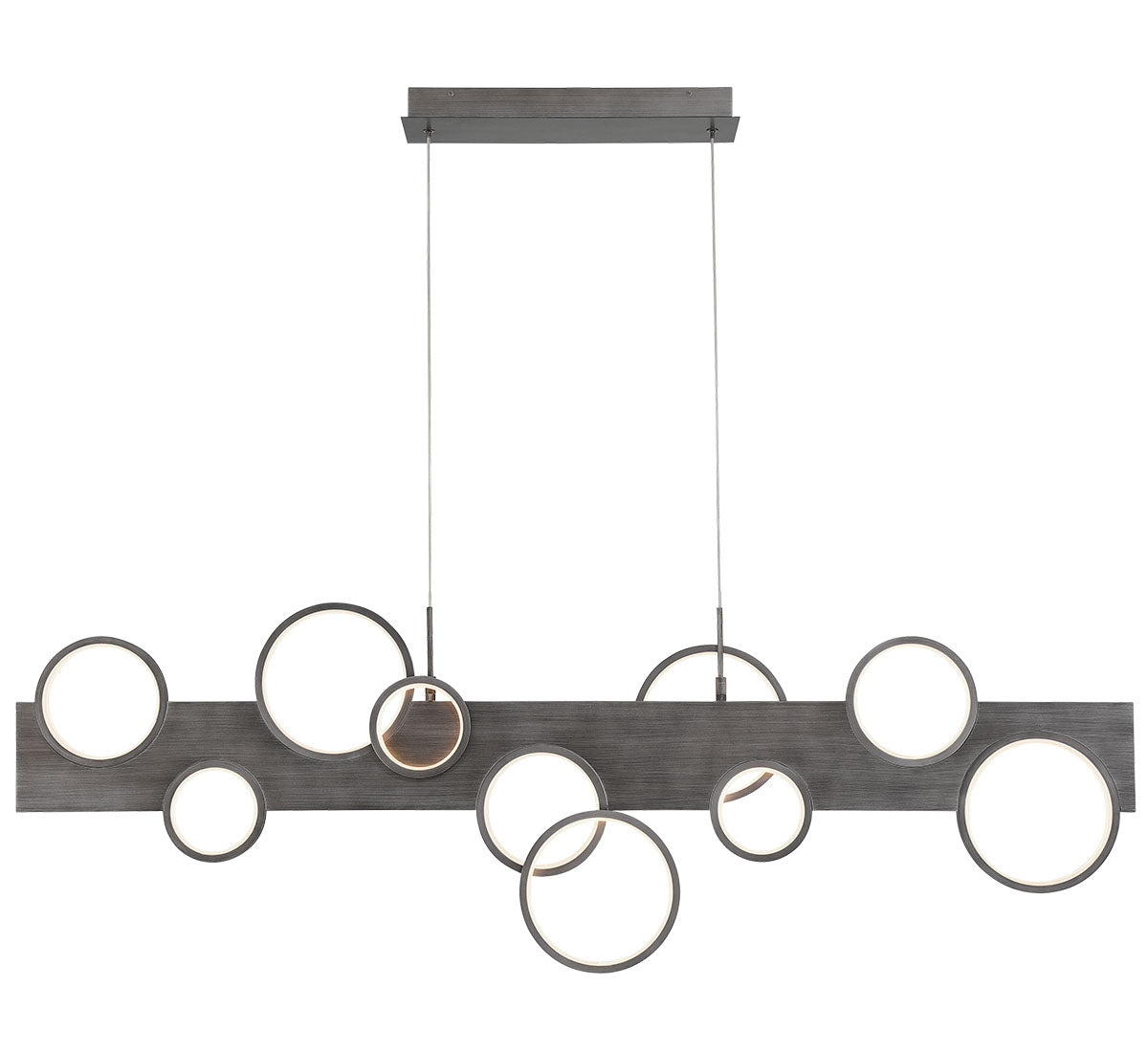LIB & CO, TORINO 10 LIGHT LINEAR LED CHANDELIER, CHANDELIER LIGHT
