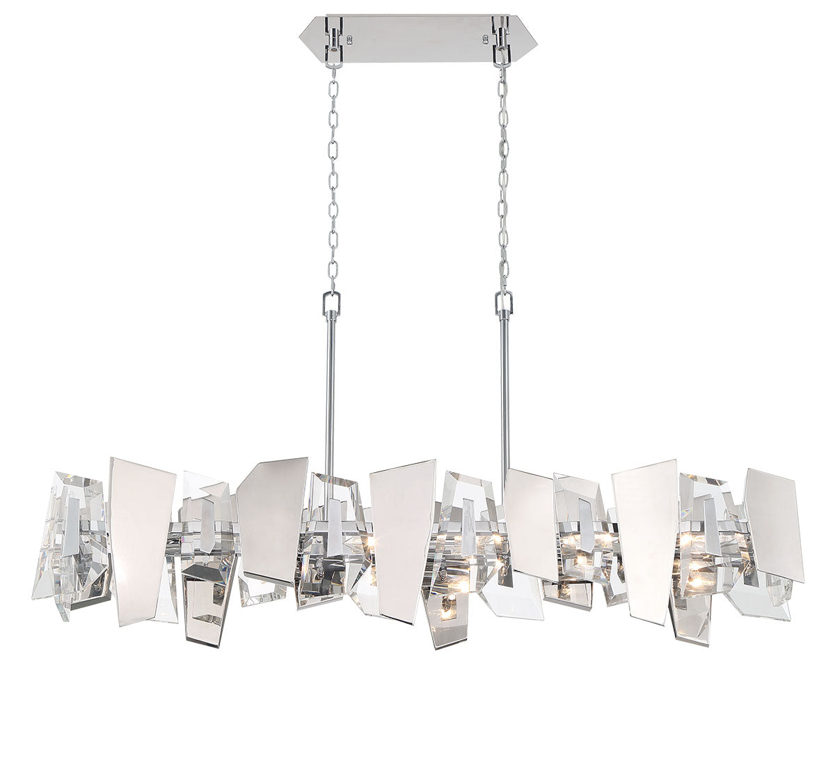 LIB & CO, CASTELLANA 6 LIGHT LINEAR CHANDELIER, CHANDELIER LIGHT