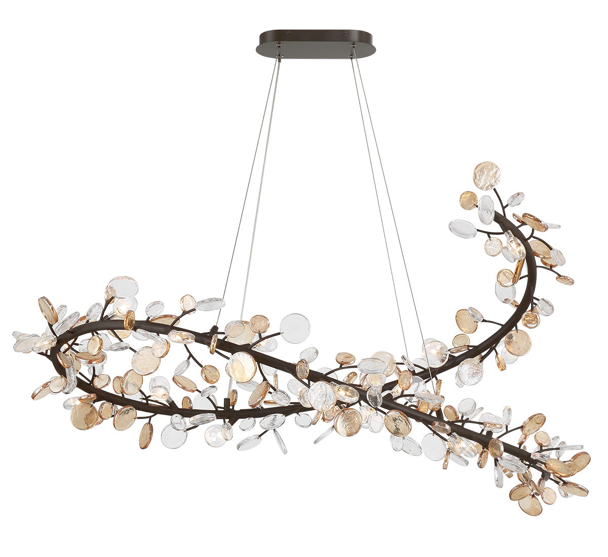 LIB & CO, PISA 17 LIGHT OVAL LED CHANDELIER, CHANDELIER LIGHT