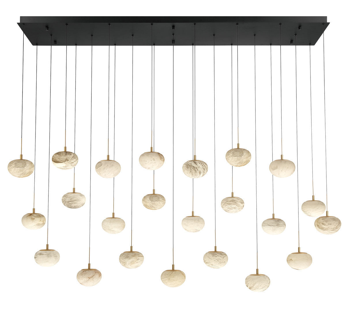 LIB & CO, CALCOLO 23 LIGHT RECTANGULAR LED CHANDELIER, CHANDELIER LIGHT