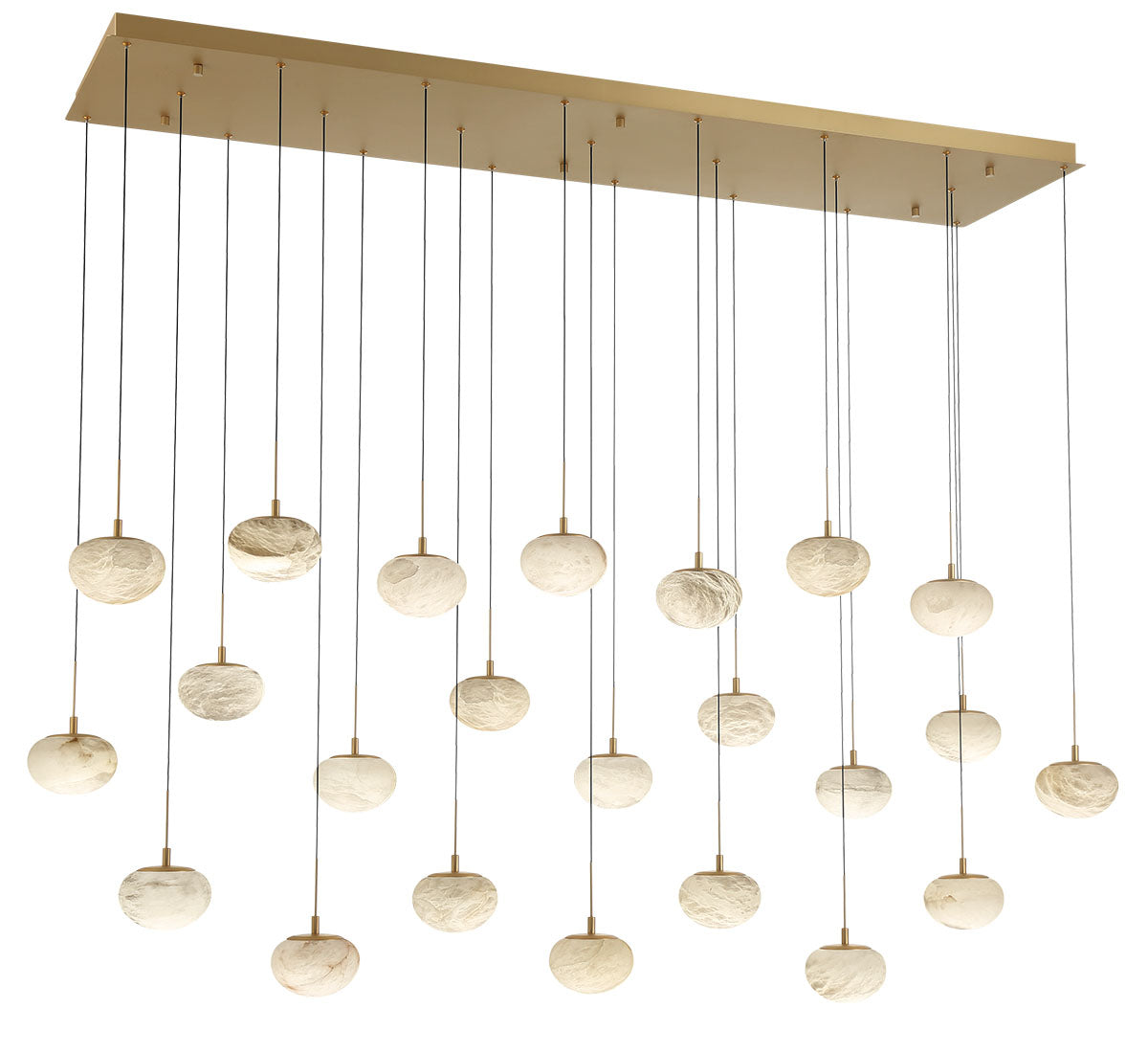 LIB & CO, CALCOLO 23 LIGHT RECTANGULAR LED CHANDELIER, CHANDELIER LIGHT