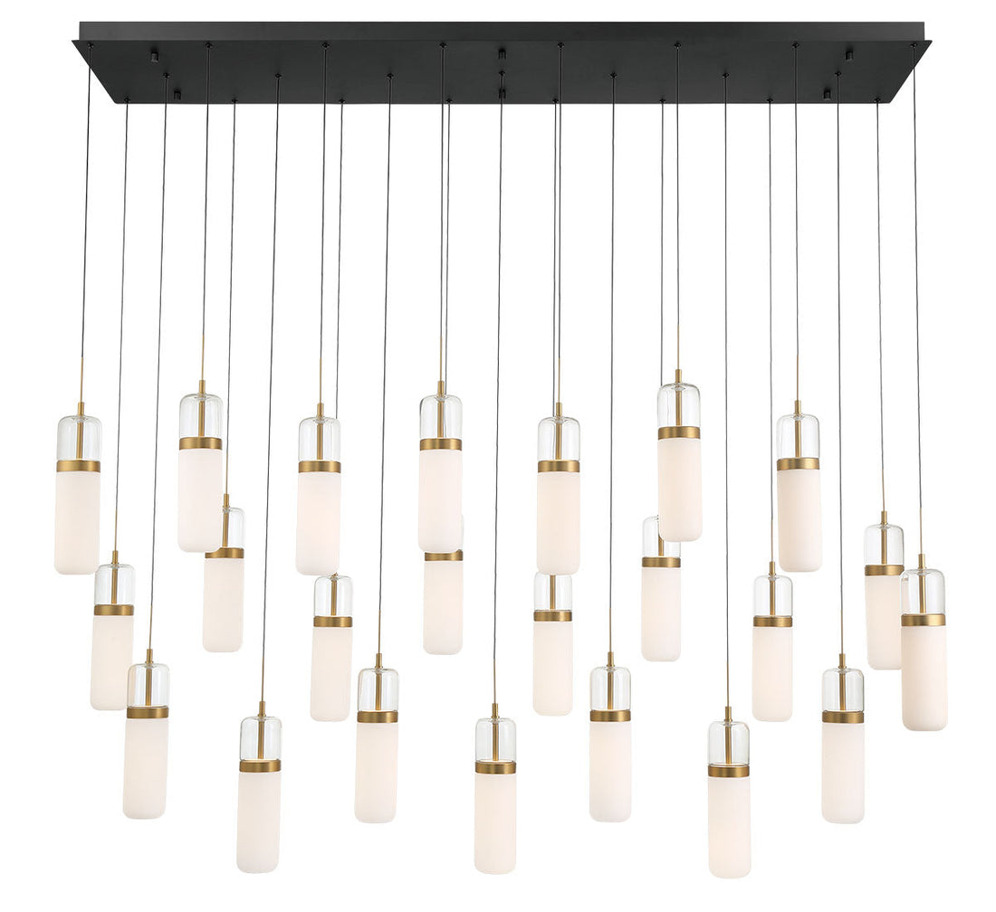LIB & CO, VERONA 23 LIGHT RECTANGULAR LED CHANDELIER, CHANDELIER LIGHT