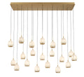 LIB & CO, LUCIDATA 20 LIGHT RECTANGULAR LED CHANDELIER, CHANDELIER LIGHT