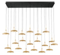 LIB & CO, MANTOVA 20 LIGHT RECTANGULAR LED CHANDELIER, CHANDELIER LIGHT