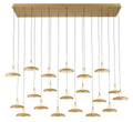 LIB & CO, MANTOVA 20 LIGHT RECTANGULAR LED CHANDELIER, CHANDELIER LIGHT