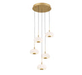 LIB & CO, ADELFIA 5 LIGHT ROUND LED CHANDELIER, CHANDELIER LIGHT