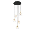 LIB & CO, MANAROLA 5 LIGHT ROUND LED CHANDELIER, CHANDELIER LIGHT
