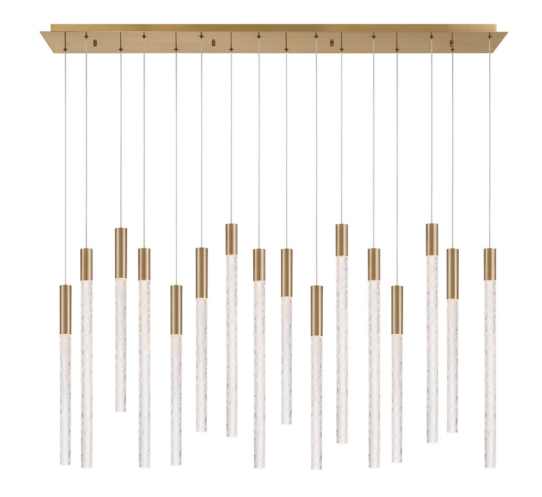 LIB & CO, GRAVINA 16 LIGHT RECTANGULAR LED CHANDELIER, CHANDELIER LIGHT