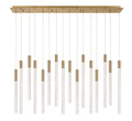 LIB & CO, GRAVINA 16 LIGHT RECTANGULAR LED CHANDELIER, CHANDELIER LIGHT