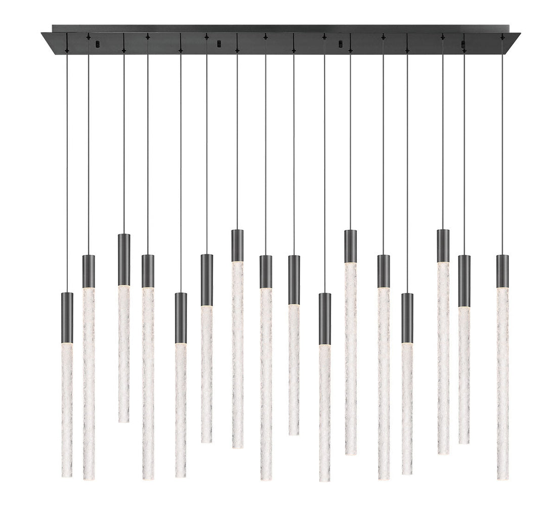 LIB & CO, GRAVINA 16 LIGHT RECTANGULAR LED CHANDELIER, CHANDELIER LIGHT