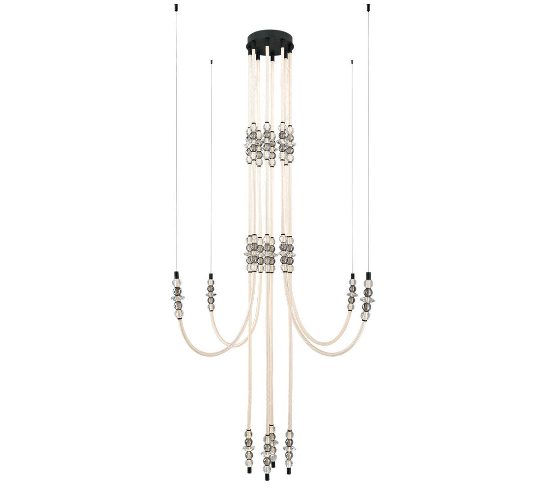 LIB & CO, ALCAMO 8 LIGHT LED CHANDELIER, CHANDELIER LIGHT
