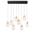 LIB & CO, CASTELO 8 LIGHT RECTANGULAR LED CHANDELIER, CHANDELIER LIGHT