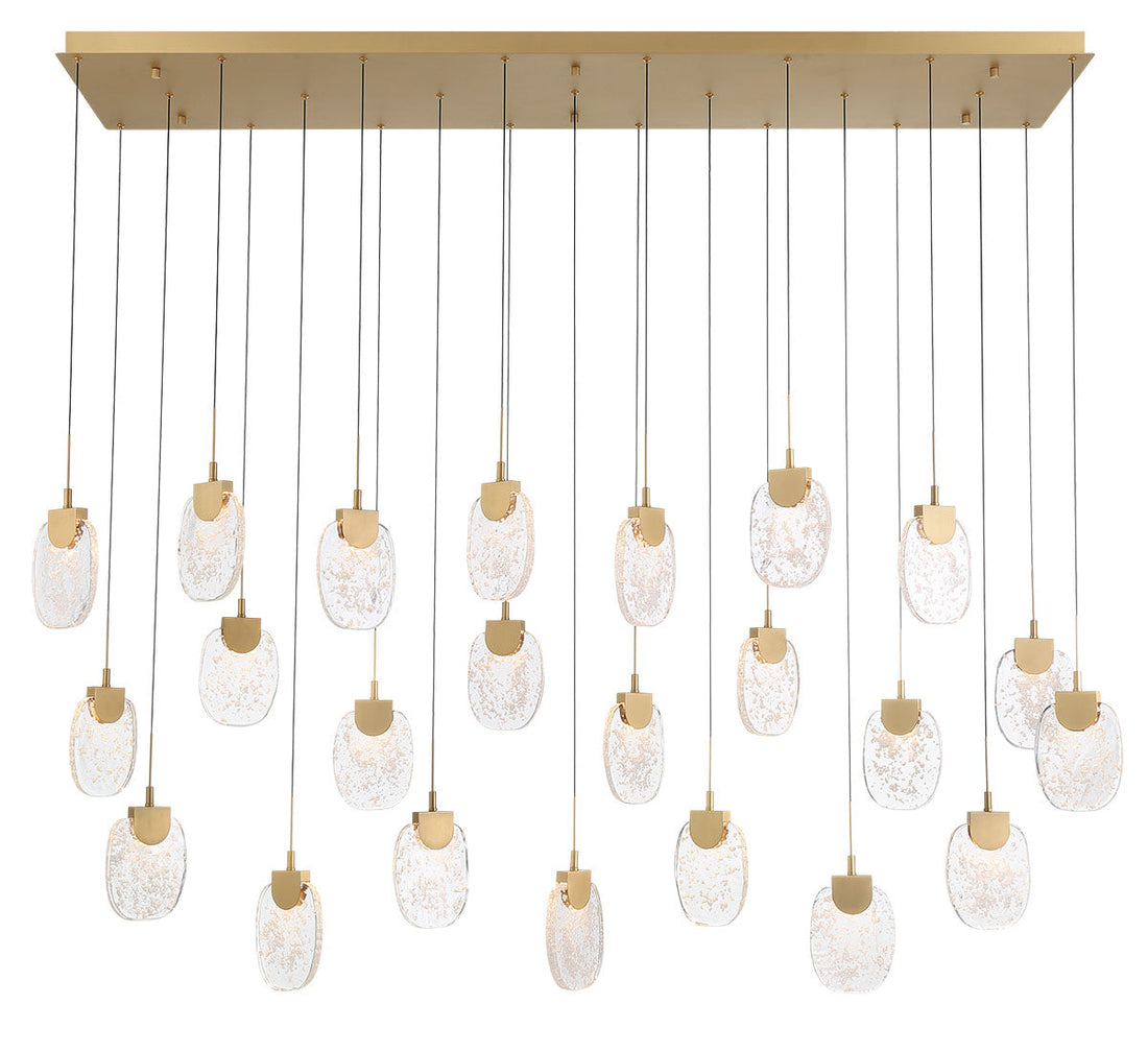 LIB & CO, CASTELO 23 LIGHT RECTANGULAR LED CHANDELIER, CHANDELIER LIGHT