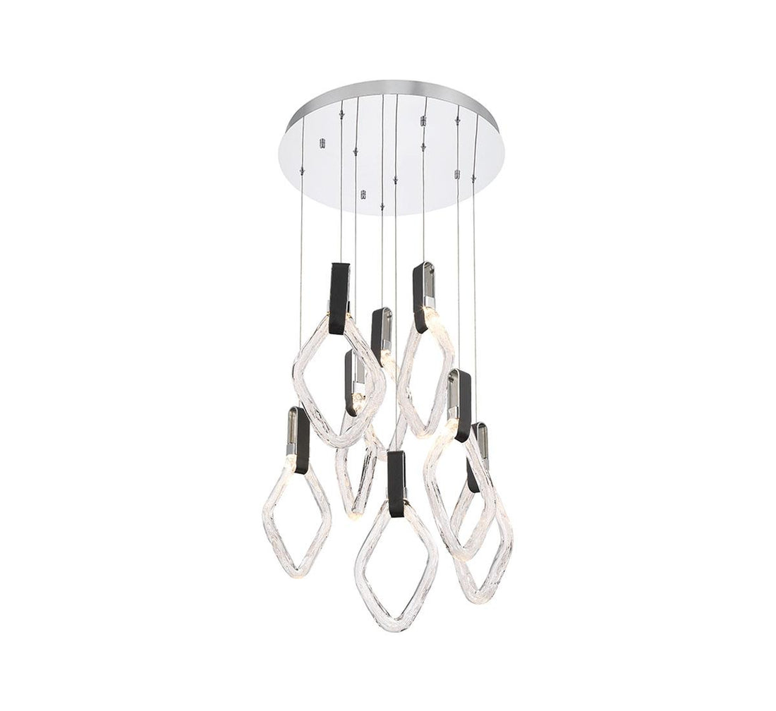 LIB & CO, CATANIA 8 LIGHT ROUND LED CHANDELIER, CHANDELIER LIGHT