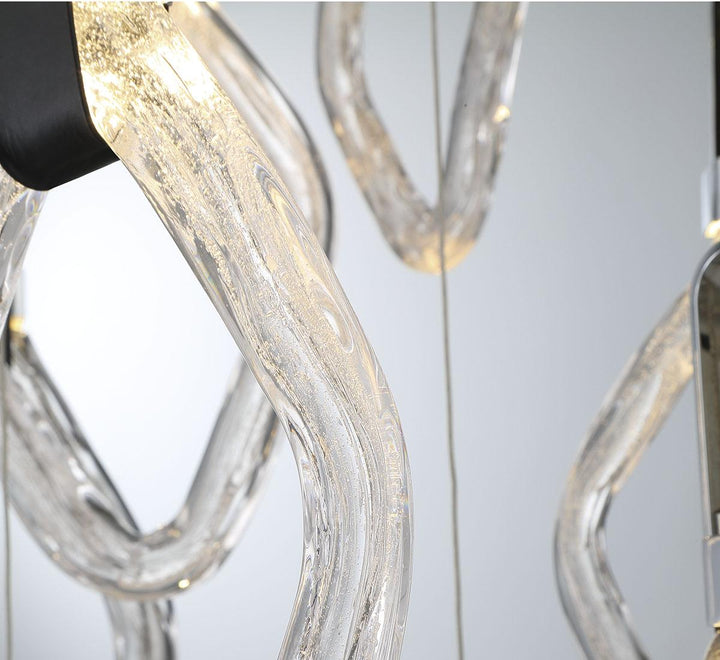 LIB & CO, CATANIA 7 LIGHT RECTANGULAR LED CHANDELIER, CHANDELIER LIGHT