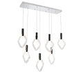 LIB & CO, CATANIA 7 LIGHT RECTANGULAR LED CHANDELIER, CHANDELIER LIGHT