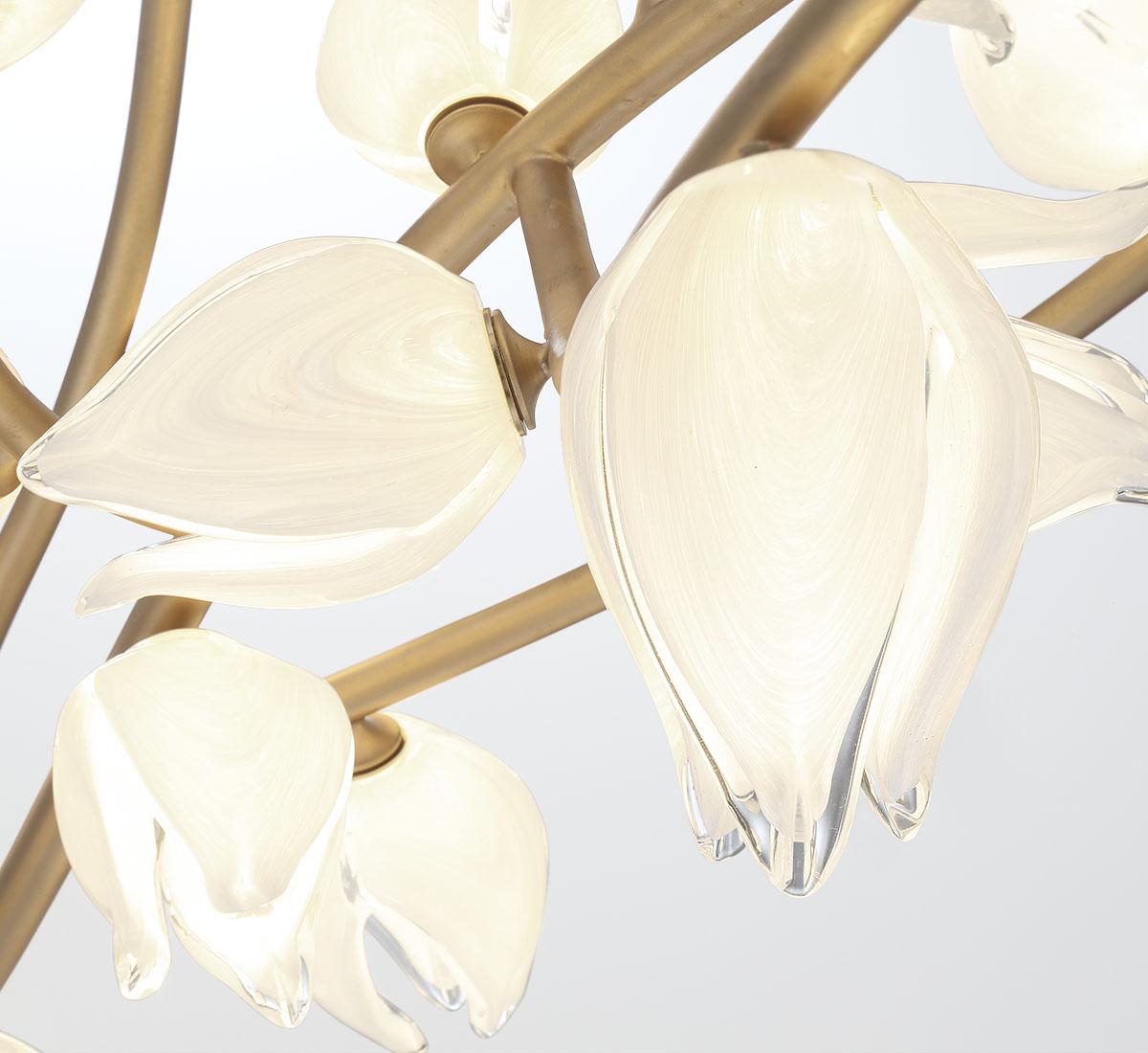 LIB & CO, BELLUNO 37 LIGHT OVAL LED CHANDELIER, CHANDELIER LIGHT