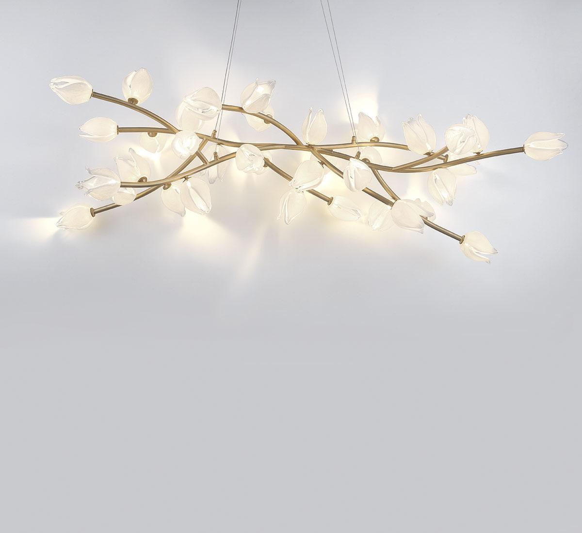 LIB & CO, BELLUNO 37 LIGHT OVAL LED CHANDELIER, CHANDELIER LIGHT
