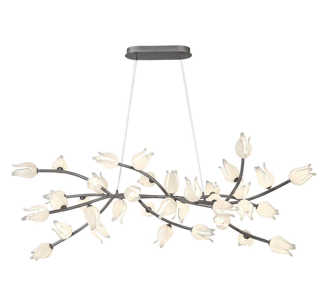 LIB & CO, BELLUNO BRUSHED VINTAGE GREY, CHANDELIER LIGHT