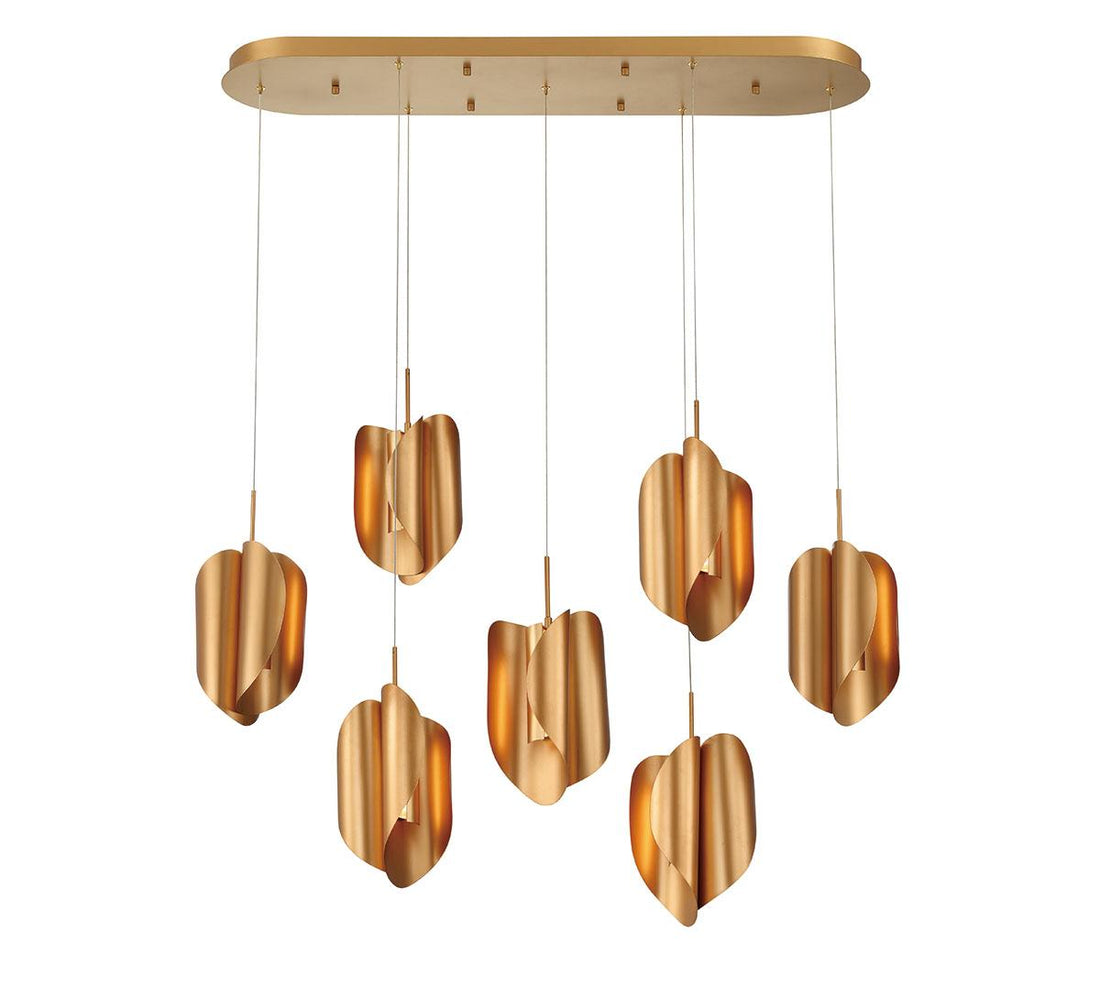 LIB & CO, PORTOFINO 7 LIGHT OVAL LED CHANDELIER, CHANDELIER LIGHT