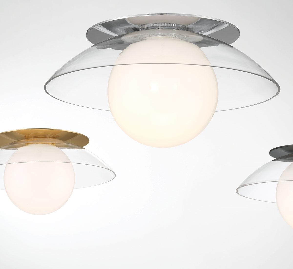 LIB & CO, ANCONA SMALL 1 LIGHT CEILING / WALL MOUNT, FLUSH MOUNT CEILING LIGHTS