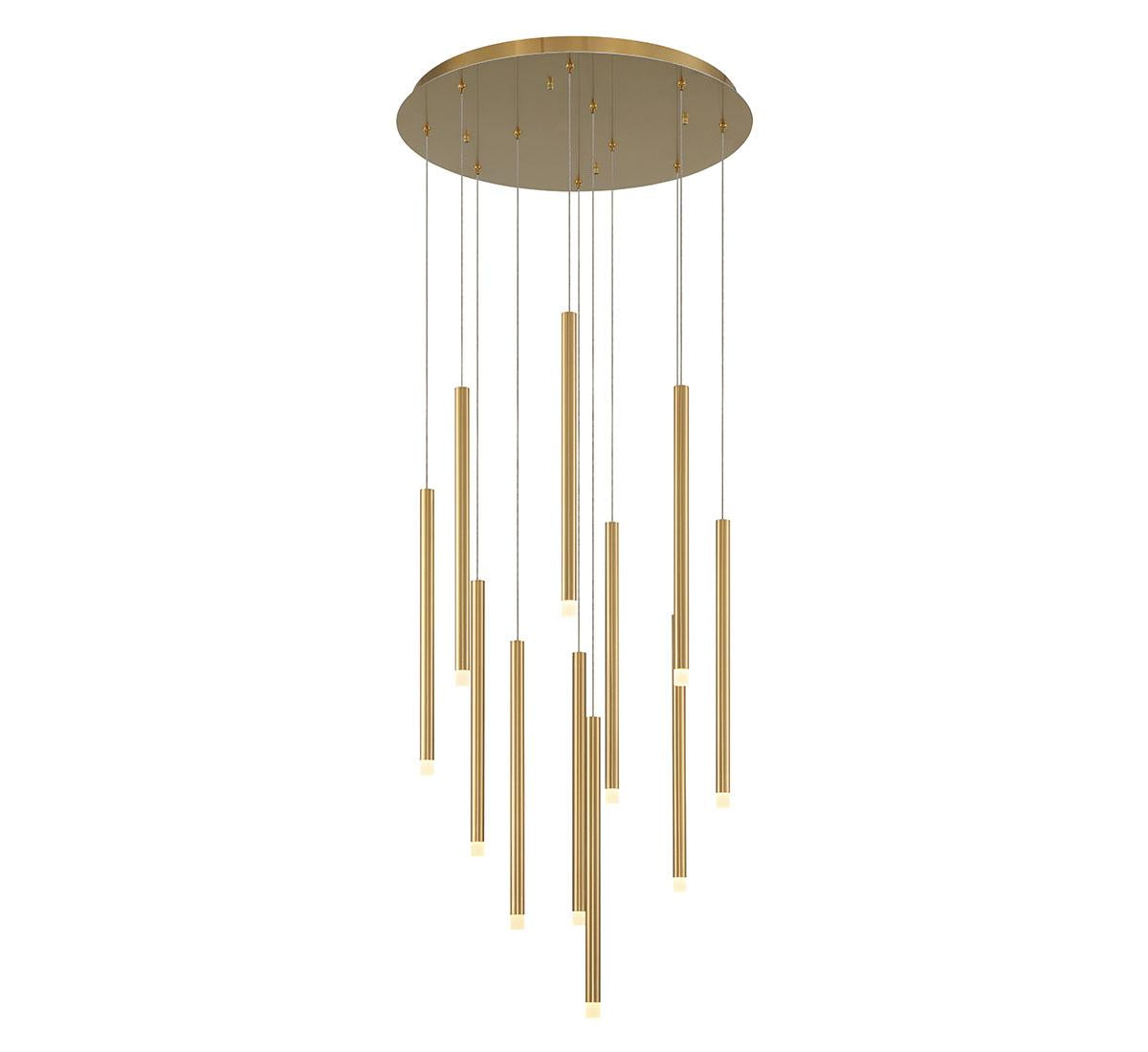 LIB & CO, AMALFI 11 LIGHT ROUND LED CHANDELIER, CHANDELIER LIGHT