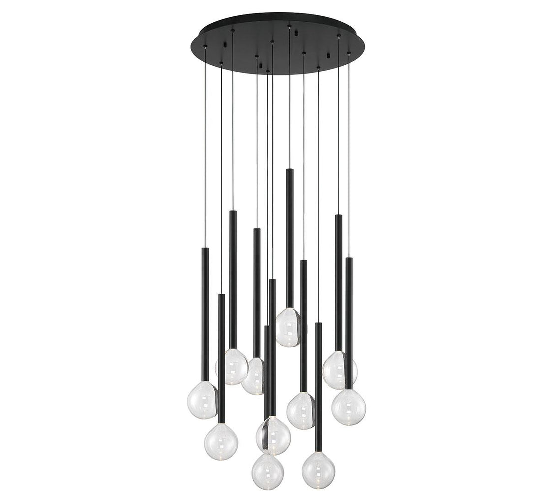 LIB & CO, POSITANO 11 LIGHT ROUND LED CHANDELIER, CHANDELIER LIGHT