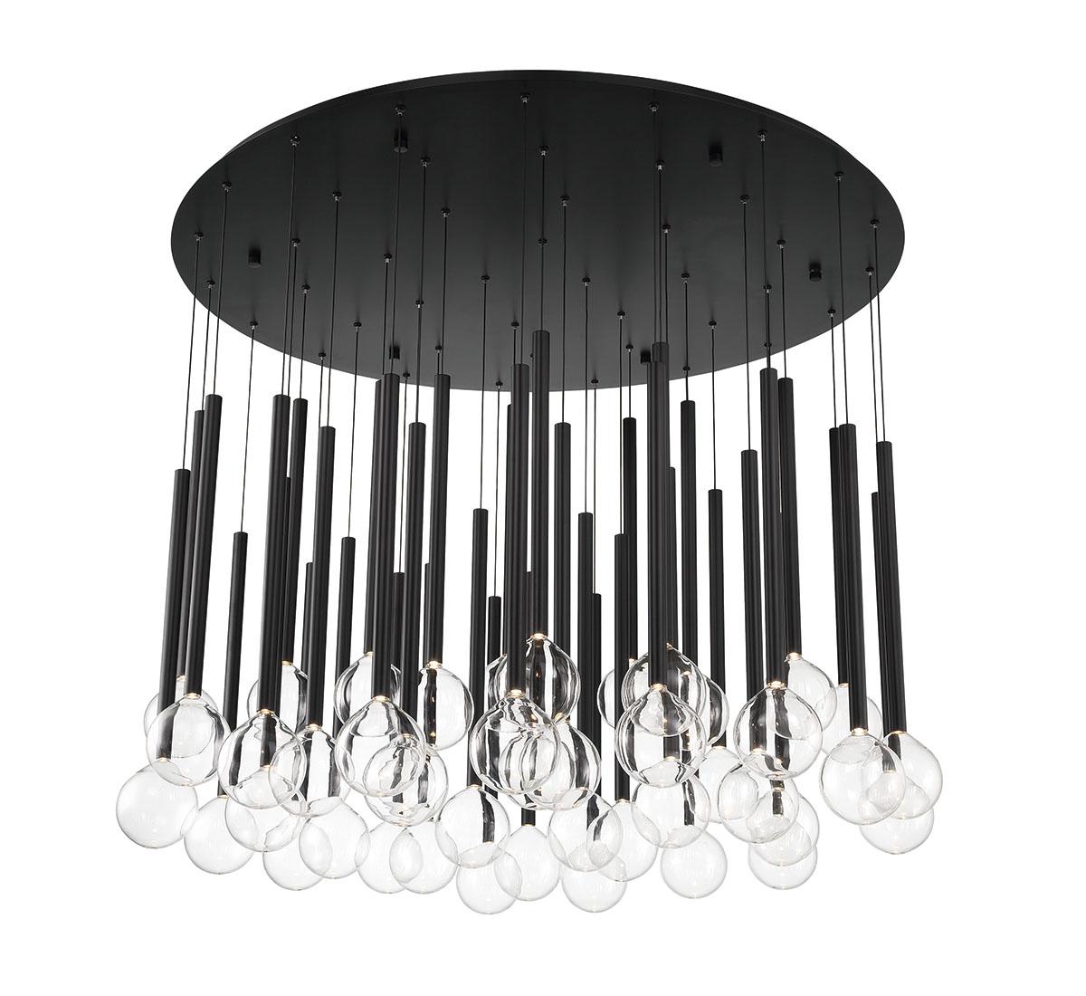 LIB & CO, POSITANO 44 LIGHT ROUND LED CHANDELIER, CHANDELIER LIGHT