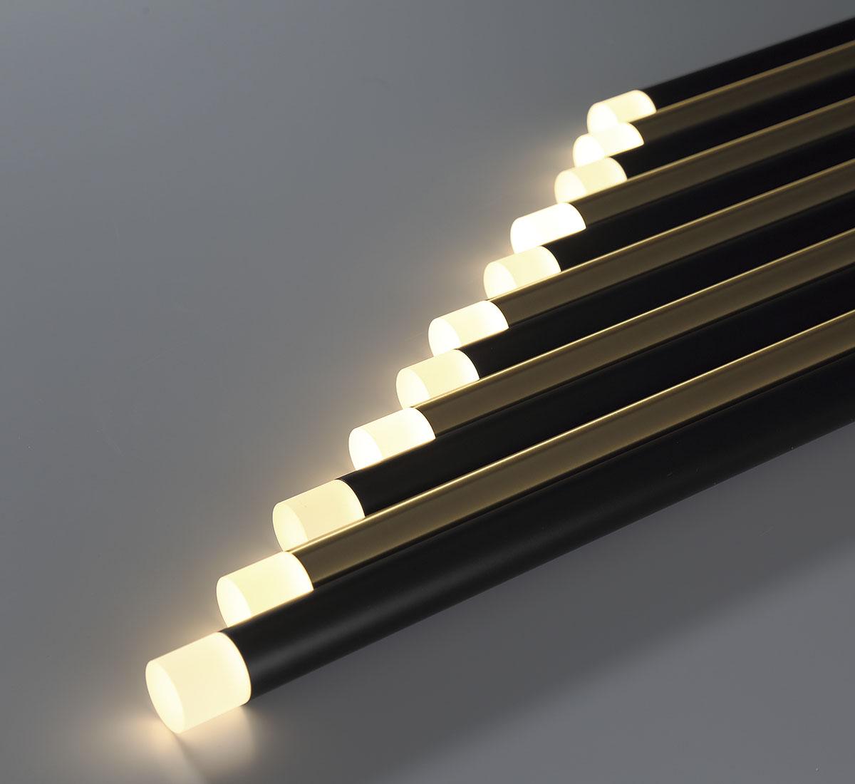 LIB & CO, AMALFI 12 LIGHT LINEAR LED CHANDELIER, CHANDELIER LIGHT