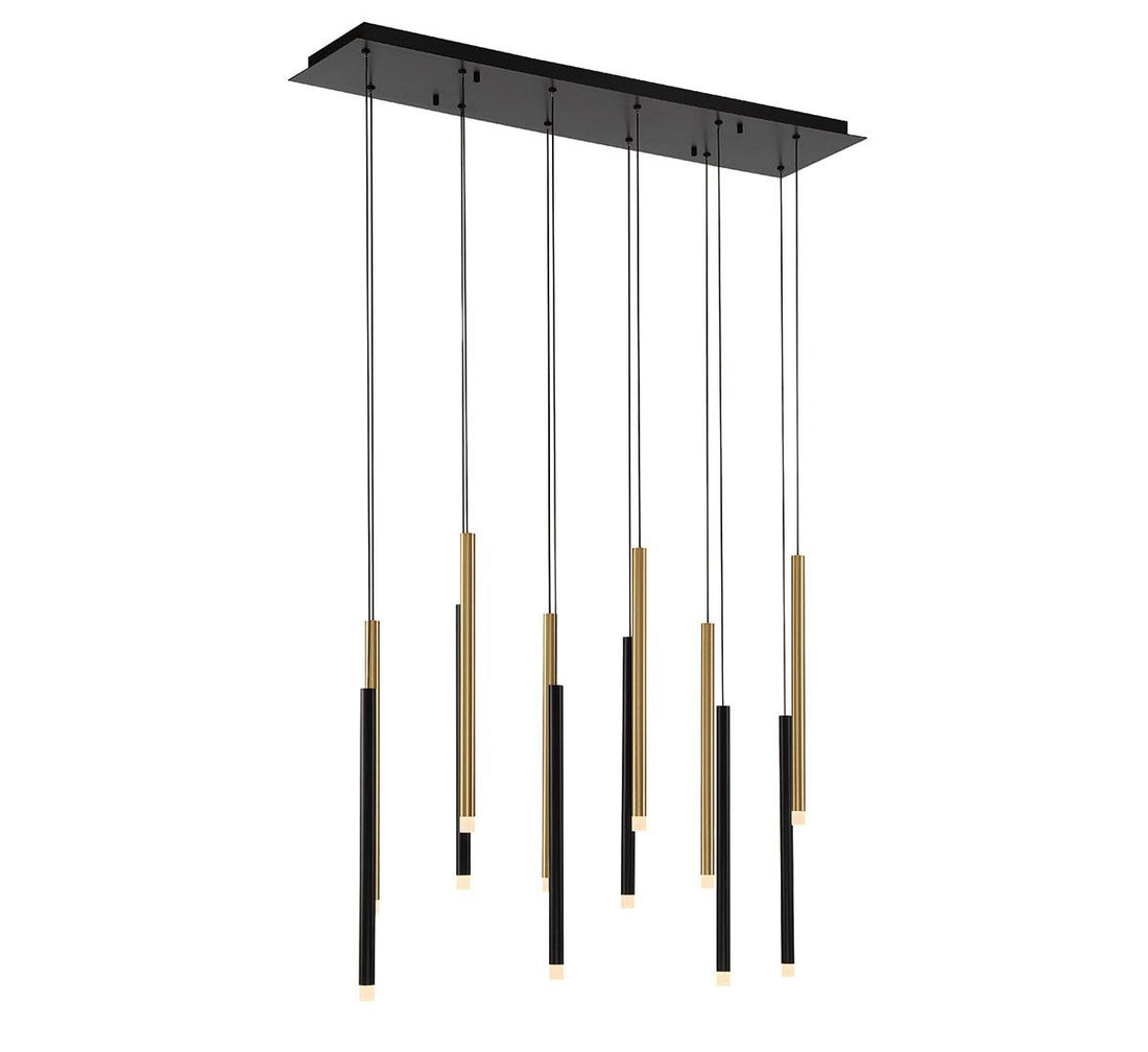 LIB & CO, AMALFI 12 LIGHT LINEAR LED CHANDELIER, CHANDELIER LIGHT