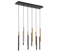 LIB & CO, AMALFI 12 LIGHT LINEAR LED CHANDELIER, CHANDELIER LIGHT