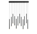 LIB & CO, AMALFI 12 LIGHT LINEAR LED CHANDELIER, CHANDELIER LIGHT