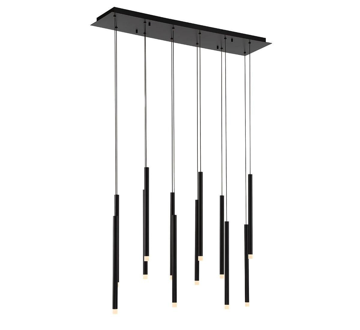 LIB & CO, AMALFI 12 LIGHT LINEAR LED CHANDELIER, CHANDELIER LIGHT