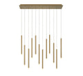 LIB & CO, AMALFI 12 LIGHT LINEAR LED CHANDELIER, CHANDELIER LIGHT
