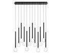 LIB & CO, POSITANO 12 LIGHT LINEAR LED CHANDELIER, CHANDELIER LIGHT
