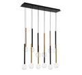 LIB & CO, POSITANO 12 LIGHT LINEAR LED CHANDELIER, CHANDELIER LIGHT