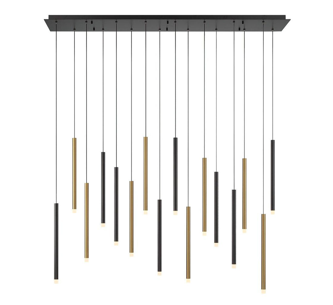 LIB & CO, AMALFI 16 LIGHT LINEAR LED CHANDELIER, CHANDELIER LIGHT