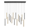 LIB & CO, AMALFI 16 LIGHT LINEAR LED CHANDELIER, CHANDELIER LIGHT